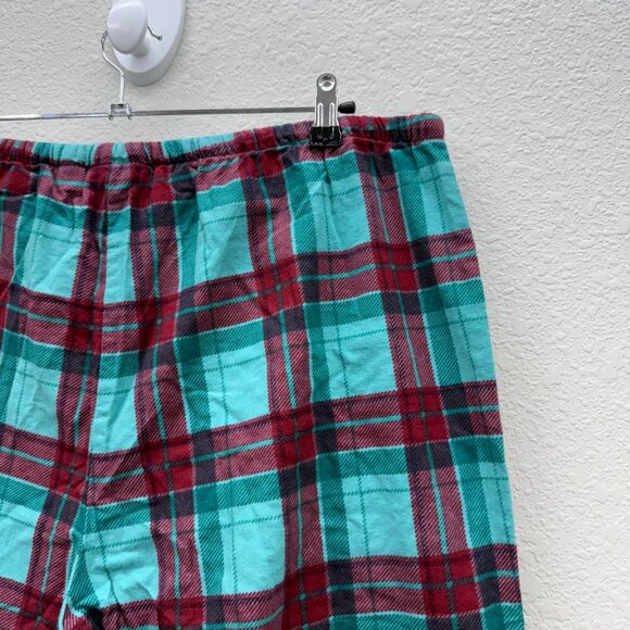 LL Bean Plaid Flannel Pajama Cotton Sleep Drawstring Pants 511651 Womens XL Tall - Picture 3 of 8